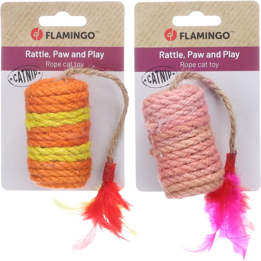 Flamingo Cat Toy Oraro Roll 25cm