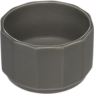 Flamingo Ceramic Dog Bowl, 300 ml, Gray