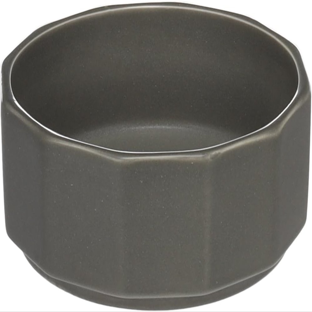Flamingo Ceramic Dog Bowl, 300 ml, Gray