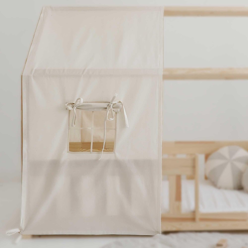 Moi Mili House-Shaped Bed Canopy Curtain, Cotton, 300 x 90 cm