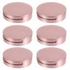 VINTORKY Round Pink Eyelash Storage Boxes with Mirror, 6-Pack view 1