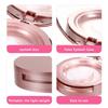 VINTORKY Round Pink Eyelash Storage Boxes with Mirror, 6-Pack view 2