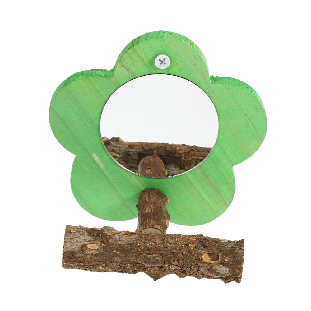 BUGUUYO Parrot Mirror in Flower Shape