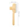 Dog Hair-Removal Comb with Ergonomic ABS Handle, Yellow view 2
