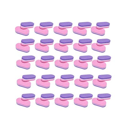 Portable Mini Nail Files and Buffing Blocks, 50-Piece Set