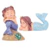 Cabilock Mermaid Aquarium Ornament, 2-Piece Resin Figures, Random Style view 1