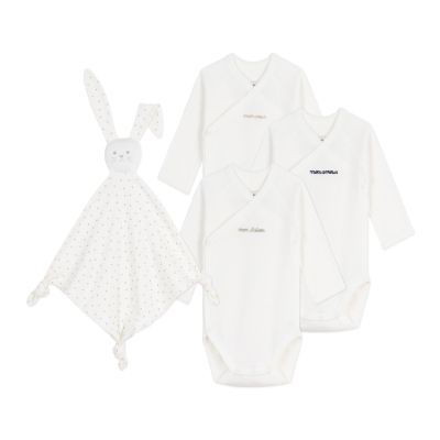 Petit Bateau Embroidered Cotton Newborn Gift Set