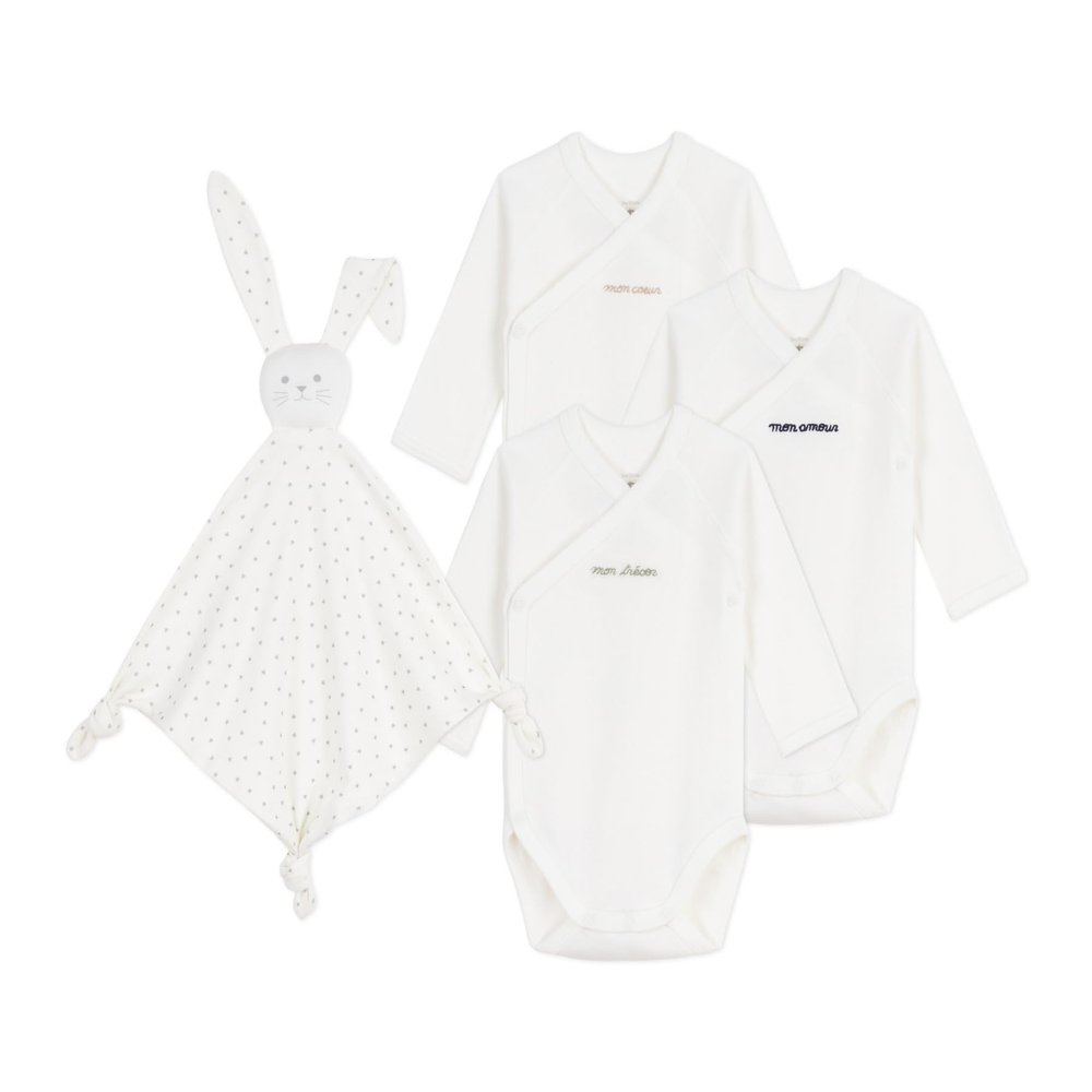 Petit Bateau Embroidered Cotton Newborn Gift Set