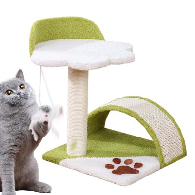 Cat Climbing Tower with Teaser Ball and Sisal Scratching Post