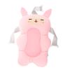 Non-Slip Bath Mat for Newborns with Pink Cartoon Bunny view 1