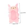 Non-Slip Bath Mat for Newborns with Pink Cartoon Bunny view 2