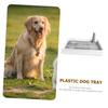 HOUDERCO Plastic Dog Toilet and Splash Guard for Puppy Training view 4