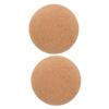 2 Brown Cork Massage Balls for Relaxation and Training view 1