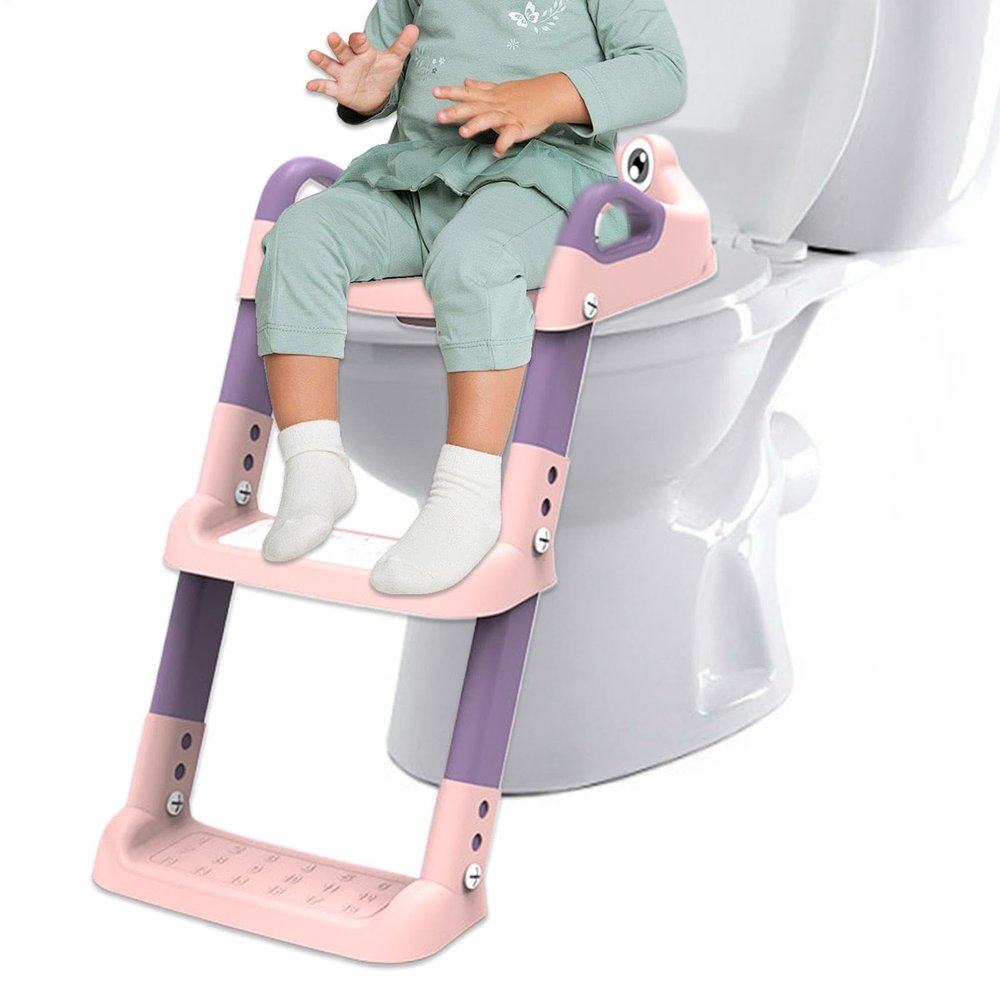 Children’s Potty Training Seat with Foldable Step Stool and Ladder
