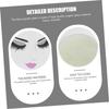 Acrylic and Glass Eyelash Plate, White, with Jade Accessories view 4