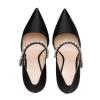 Classic Pointed-Toe Pumps with 13 cm Heel for Women, Black, EU 46 view 4
