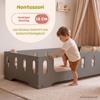 smartwood TILA 2B Floor Bed 140 x 200 cm with Guard Rail, Gray view 4