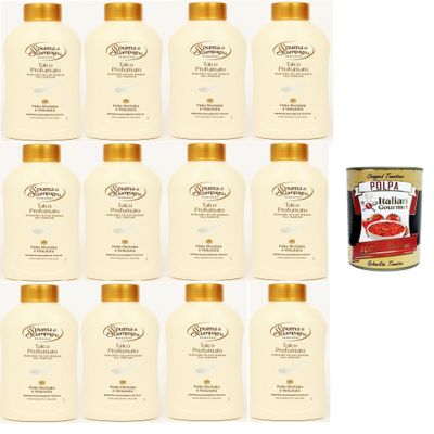 Italian Gourmet Scented Talcum Body Powder in Jar, 12 x 200 g