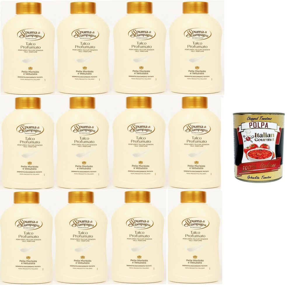 Italian Gourmet Scented Talcum Body Powder in Jar, 12 x 200 g