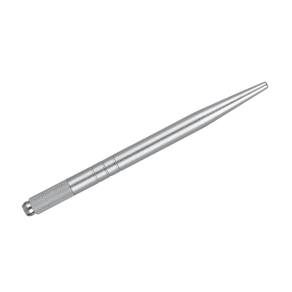 Slim Silver Eyebrow Pencil with Tip for Freehand Use