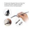 Slim Silver Eyebrow Pencil with Tip for Freehand Use view 3