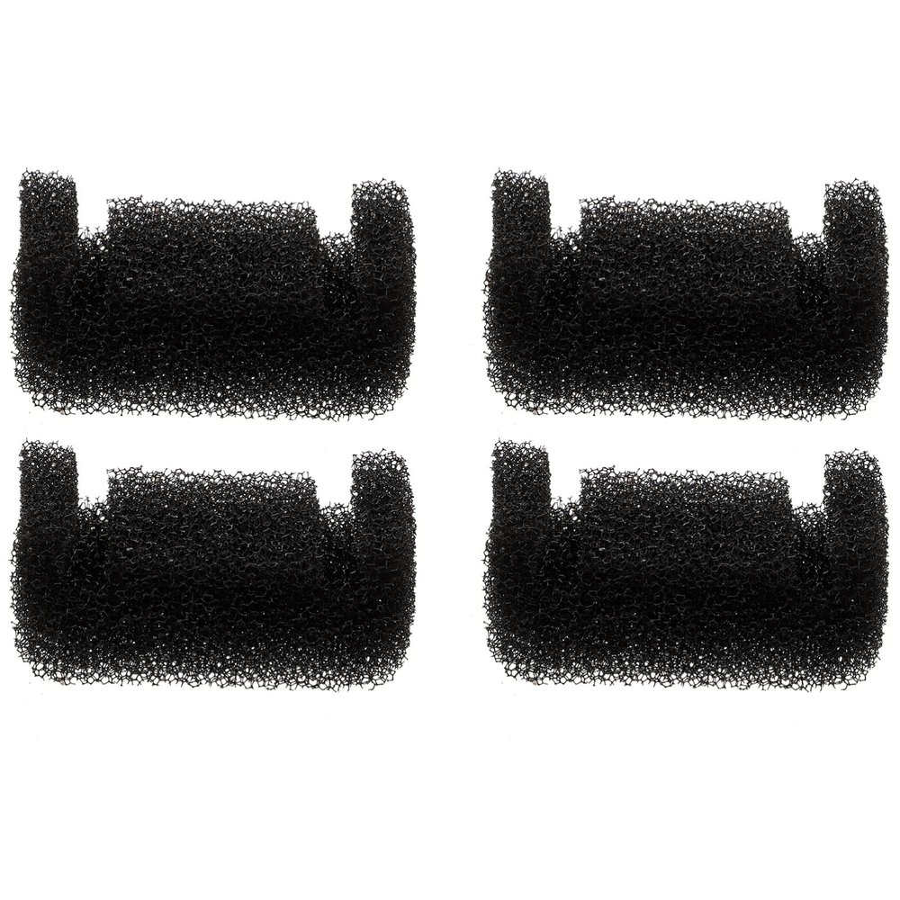 HOUDERCO Sponge Filter Elements Black U-Shaped 4 Pack