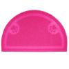 HOUDERCO Rose Red PVC Semicircular Cat Litter Mat for Cats and Dogs view 1