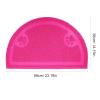 HOUDERCO Rose Red PVC Semicircular Cat Litter Mat for Cats and Dogs view 2