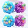 VINTORKY Heart-Shaped Shower Sponge Balls, 4-Pack view 2