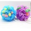 VINTORKY Heart-Shaped Shower Sponge Balls, 4-Pack view 4