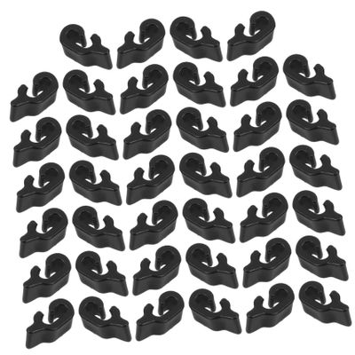 Cabilock 40 Pack Black Plastic Clips for Pet Cages