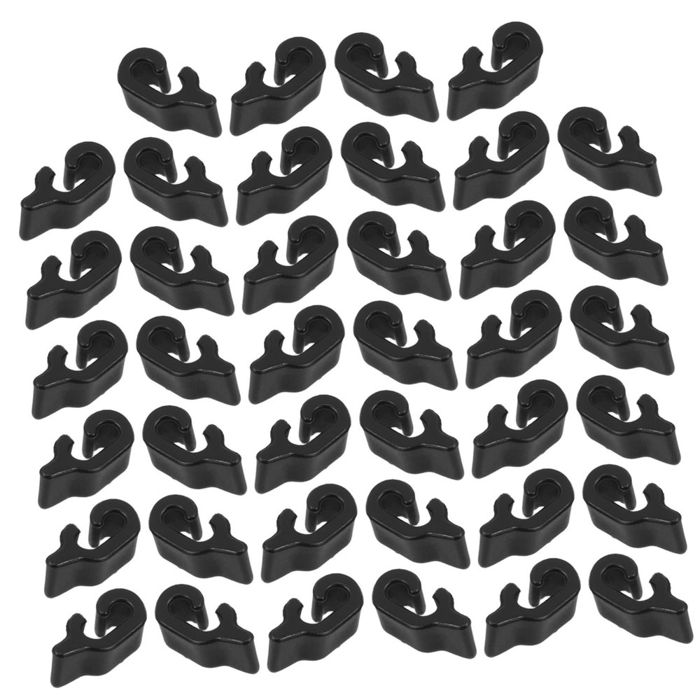 Cabilock 40 Pack Black Plastic Clips for Pet Cages