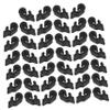 Cabilock 40 Pack Black Plastic Clips for Pet Cages view 1