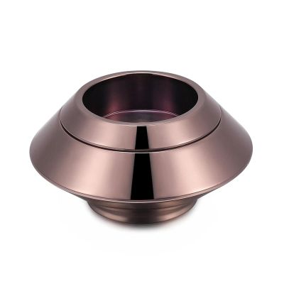 BIAIHQIE Polished Candle Holder Urn Pendant for Human or Pet Ashes, Coffee Gold