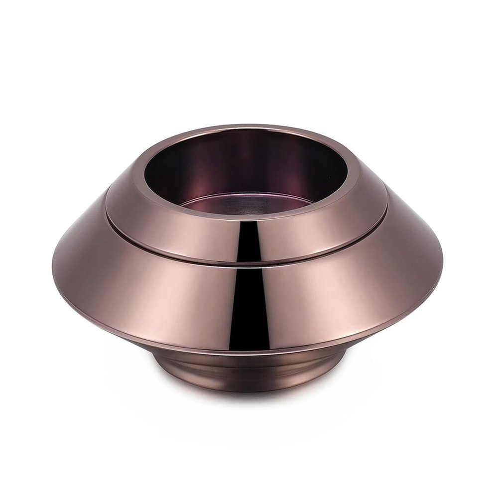 BIAIHQIE Polished Candle Holder Urn Pendant for Human or Pet Ashes, Coffee Gold