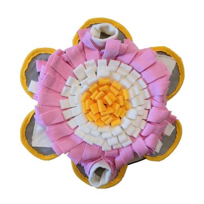 Toddmomy 1-Piece Snuffle Mat for Dogs and Cats, White and Yellow
