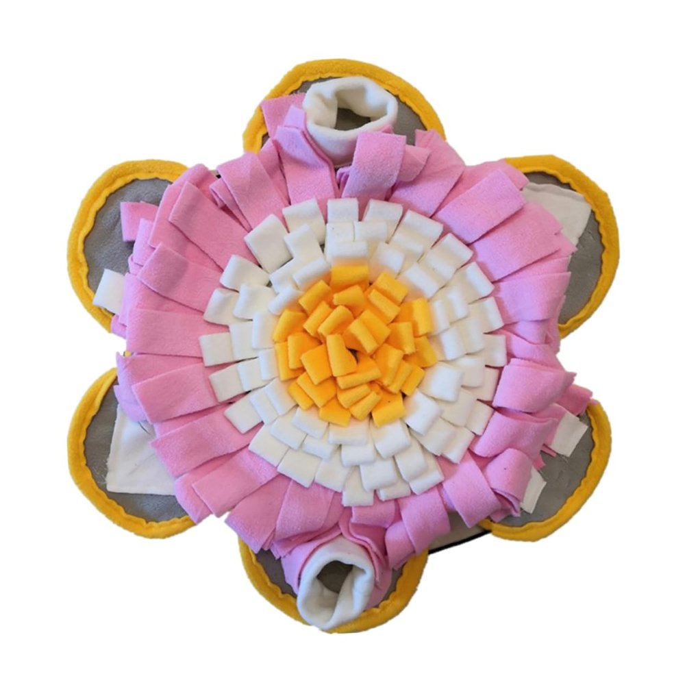 Toddmomy 1-Piece Snuffle Mat for Dogs and Cats, White and Yellow
