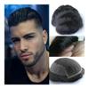 Men's Remy Human Hair Toupee with Swiss Lace view 1