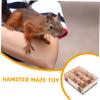Happyyami Wooden Maze Tunnel for Small Pets view 2