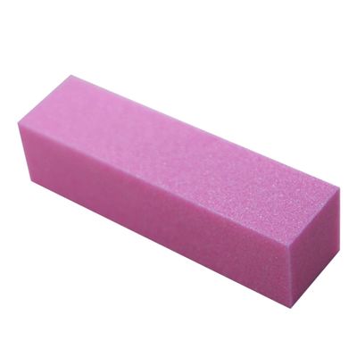 Pink Nail Buffer Sanding Block Made of Durable Sponge