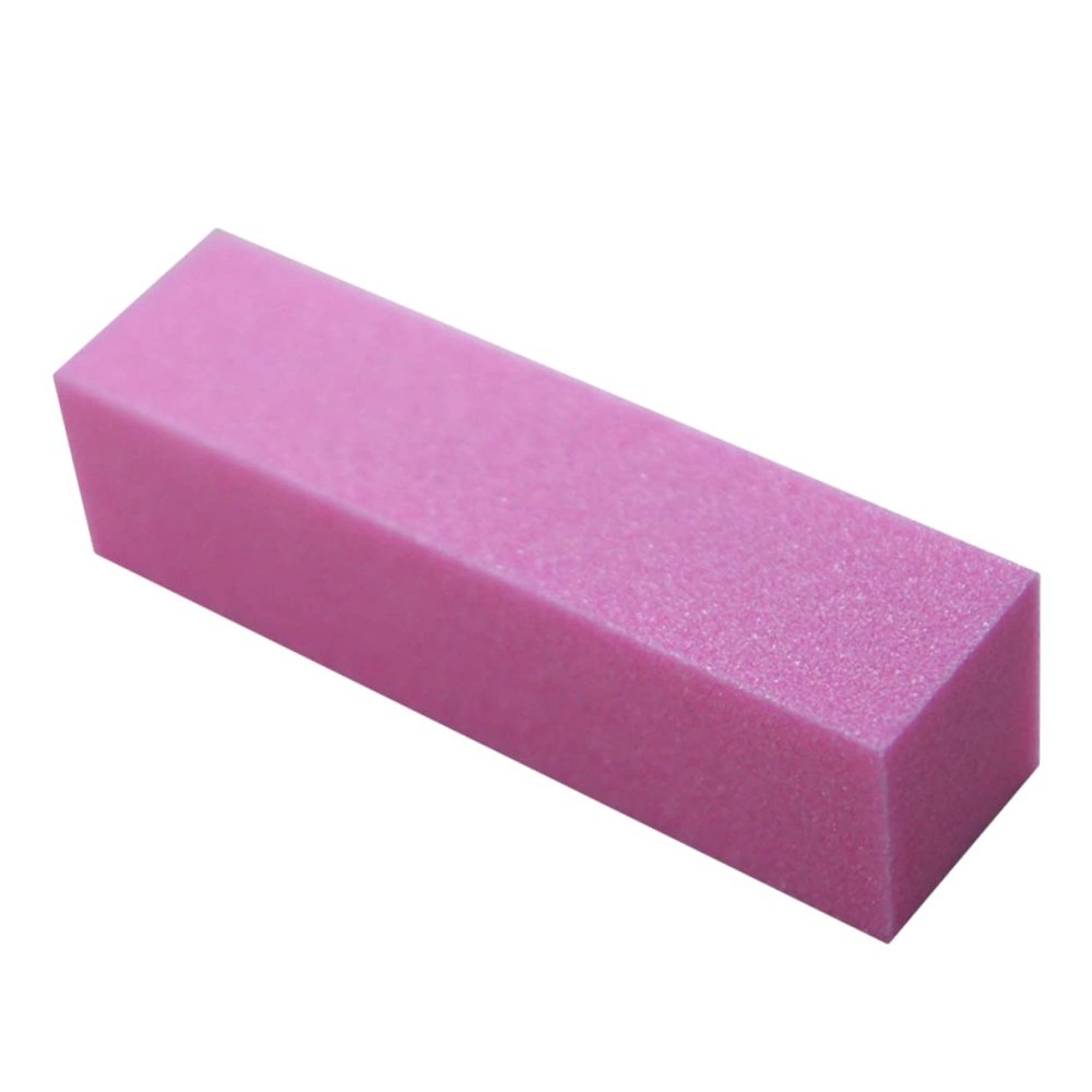 Pink Nail Buffer Sanding Block Made of Durable Sponge