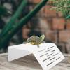 BUGUUYO Aquarium Decoration Turtle Climbing and Basking Platform for Reptiles, White Plastic view 4