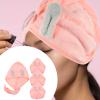 HAPINARY 4-Piece Microfiber Hair Towels, Fast-Drying Super-Absorbent Hair Wraps with Bunny Ears view 4