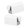 FRCOLOR Automatic Toothpaste Dispenser, 2-Piece Set, White, Compact Size view 1