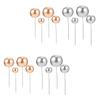 Silver Spherical Cake Decoration Picks, 40 Pieces view 1