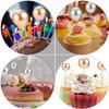 Silver Spherical Cake Decoration Picks, 40 Pieces view 3