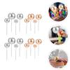 Silver Spherical Cake Decoration Picks, 40 Pieces view 4
