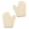 Exfoliating Body Gloves, 2-Pack, Sisal, White, for Shower view 1