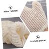 Exfoliating Body Gloves, 2-Pack, Sisal, White, for Shower view 4