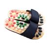 Pebble-Style Massage Slippers, Size 39–40, Black view 1